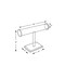 Azar Displays T-Stand Clear Acrylic Necklace/Bracelet Counter Display 9"Hx14"W, PK2 300683 - alternate 3